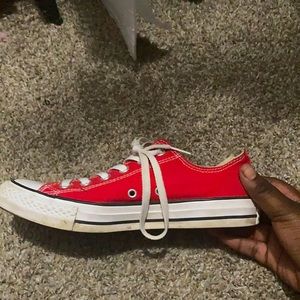 Plain Red Converse